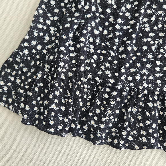 Oak + Fort Black Floral Summer Dress - Picture 3 of 3